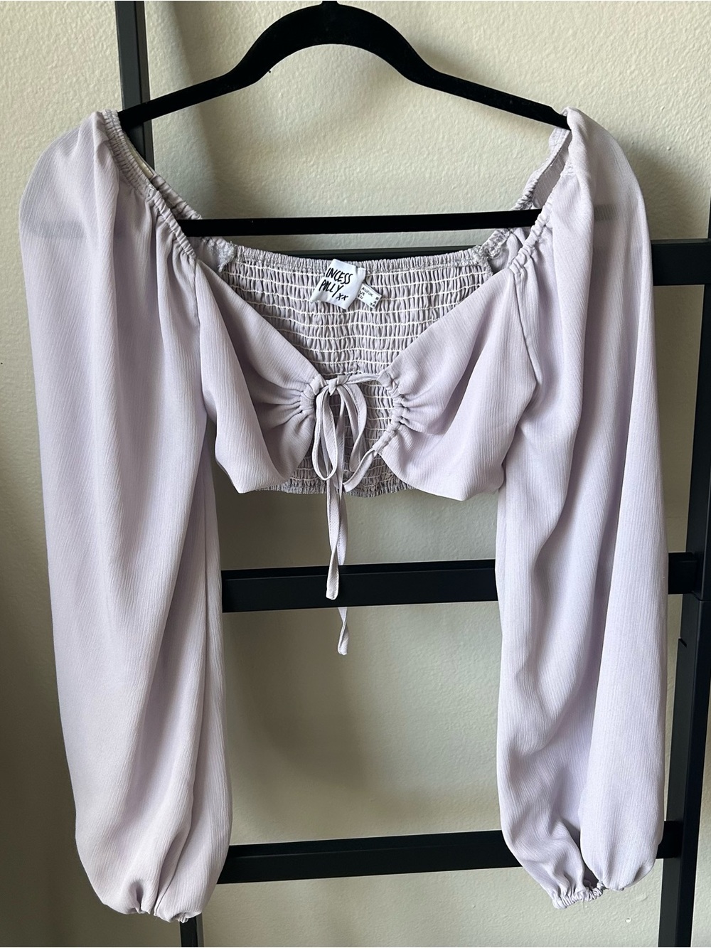 Purple long sleeve top